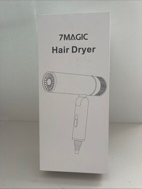 Magic White Hair Dryer – Minimalist Folding Styling Tool. NEW